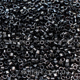 Бисер DB-1 Miyuki Delica Beads 11/0 (натуральный, гематитовый)